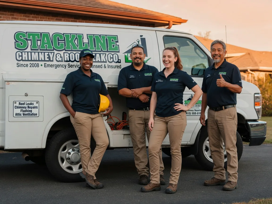 Chimney flashing repair company in Latham, IL